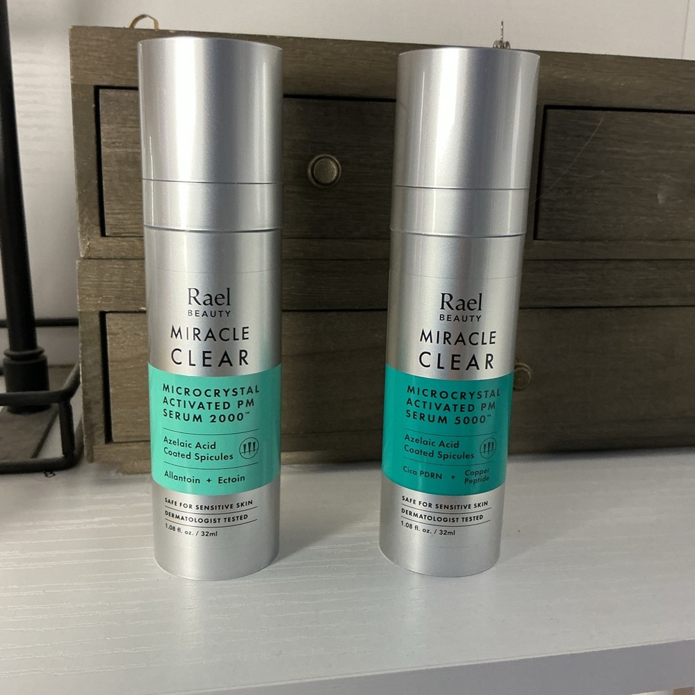 Rare Beauty Miracle Clear Microcrystal PM Serum - Silver & Teal